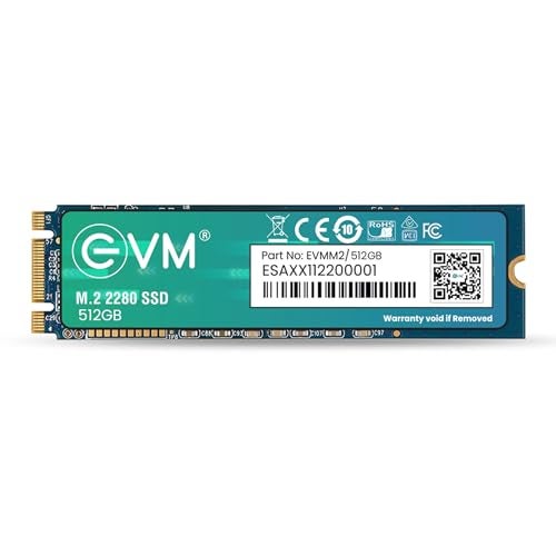 EVM 512GB M.2 SATA SSD 2280 | Internal SSD | Up to 540MB/s Read 450MB/s Write | High Speed Laptop Storage | 5 Year Warranty (EVMM2/512GB) - Image 1