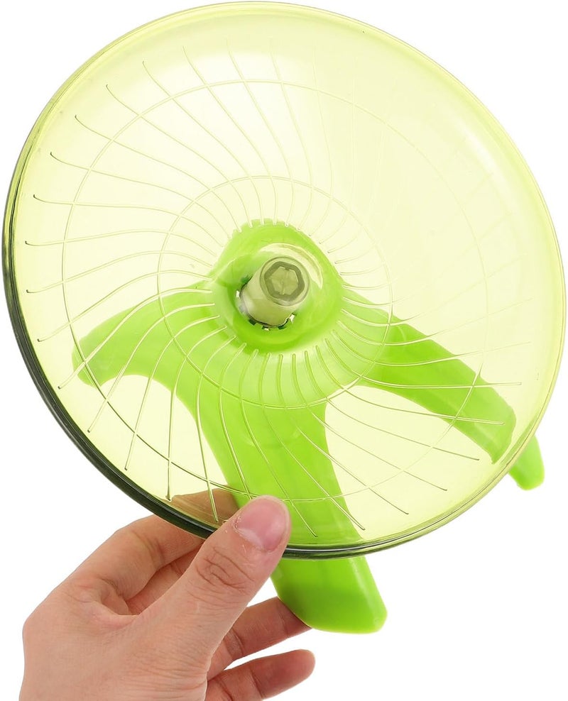 Hamster Running Wheel and Silent Exercise Spinner, Quiet Rotating Flying Saucer for Small Pets, Medium Size with Non-Slip Surface, Suitable for Hamsters, Gerbils, Chinchillas, - Image 4