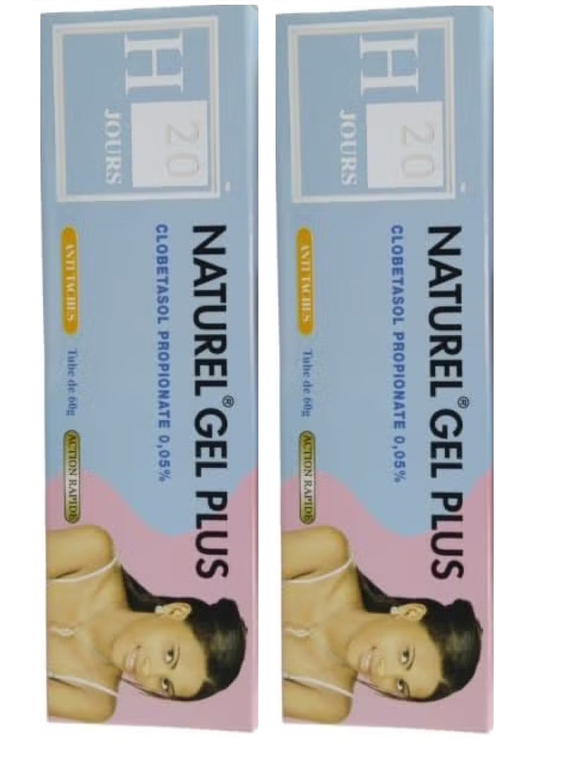 H20 2 Pices of Natural Gel Plus 2X60 grams - Image 1