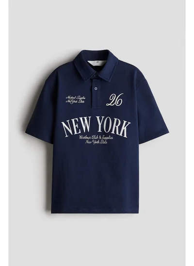 H&M Text-motif polo shirt