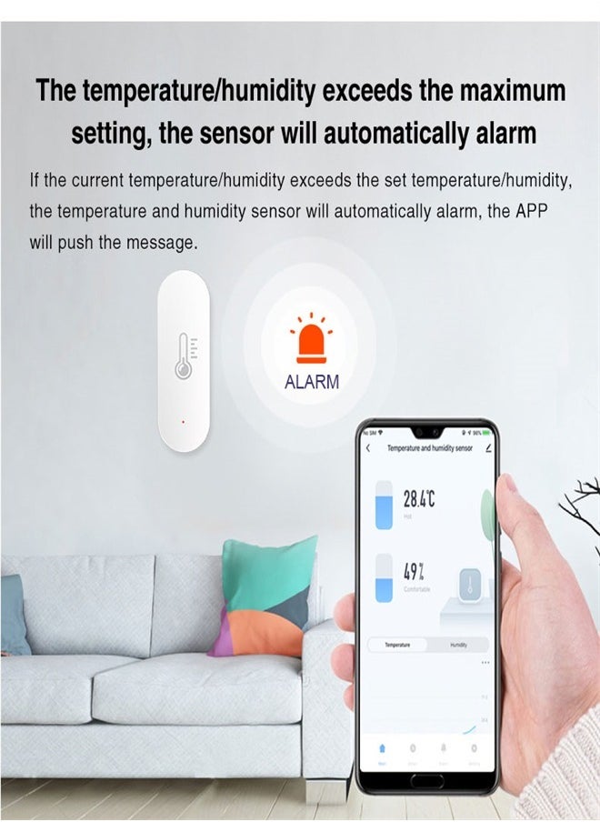 M MIAOYAN Intelligent Household Temperature and Humidity Sensor App Remote Control  - Image 4