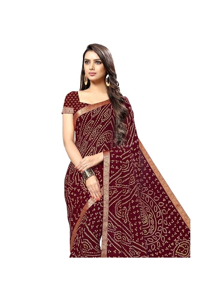 مملكة الإكسسوارات ساري شيفون نسائي مع بلوزة غير مخيطة - Image 2