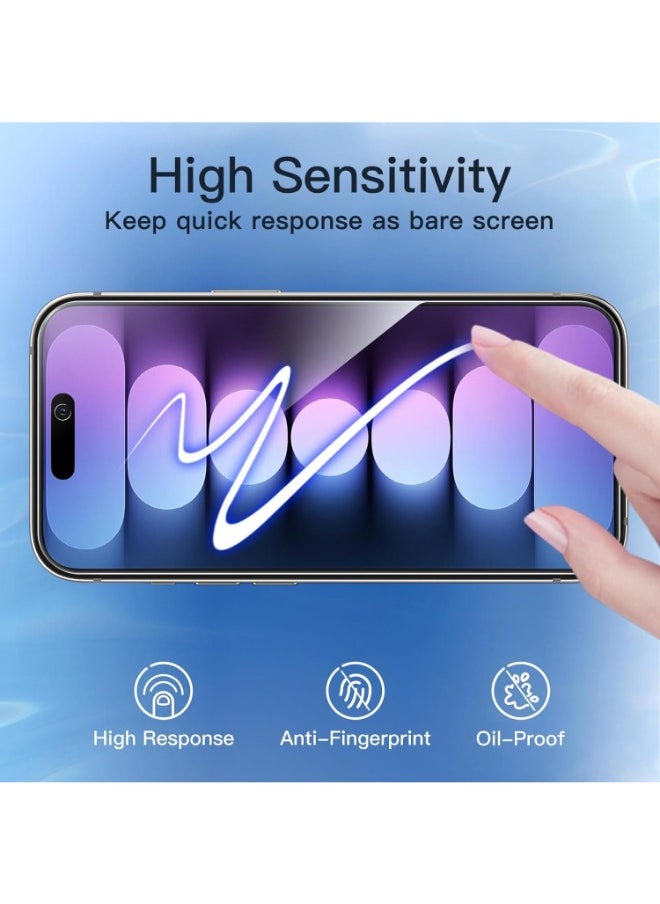 Glass privacy screen protector for iPhone 13 6.1 inches, 9H hardness, anti-spy tempered glass layer, 2 pieces  - Image 5