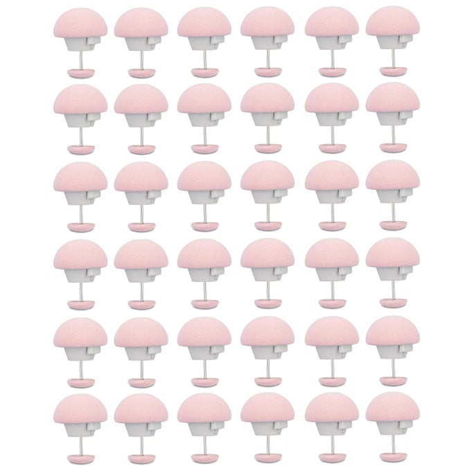MUSHROOMSHAPED DUVET CLIPS NONSLIP UNBREAKABLE QUILT HOLDER FASTENERS RUSTPROOF DUVET COVER FIXTURES FOR COMFORTERS 36 PINK