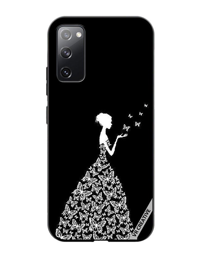 VR CREATIVE Protective Case Cover For Samsung Galaxy S20 FE 5G Girl In Butterfly Dress Design Multicolour  - Image 1