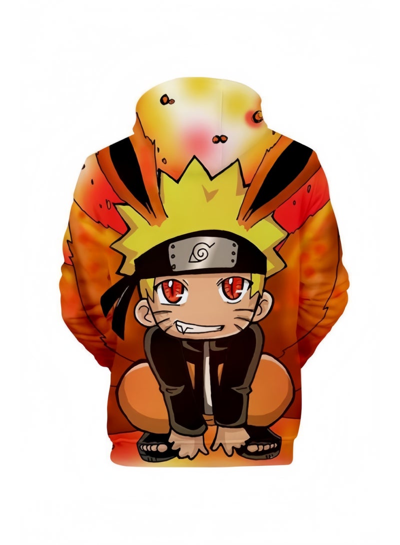 هالامودو زي تنكري أنمي بغطاء رأس وسويت شيرت بغطاء رأس وسويت شيرت ملابس تنكري أنمي بغطاء رأس مطبوع أزياء الشارع الجديدة بغطاء رأس للرجال والنساء - Image 2