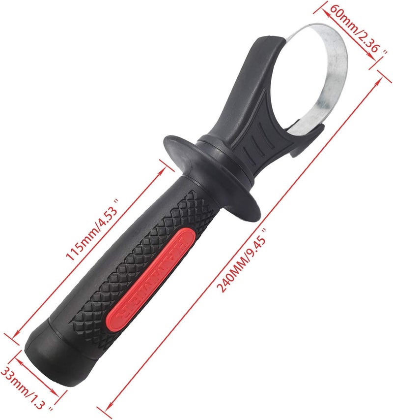 SHENGQING Hammer Drill Handle Plastic Side Front Auxiliary Handle Tools Drill Replacement Plastic Side Handle(1Pcs) - Image 5