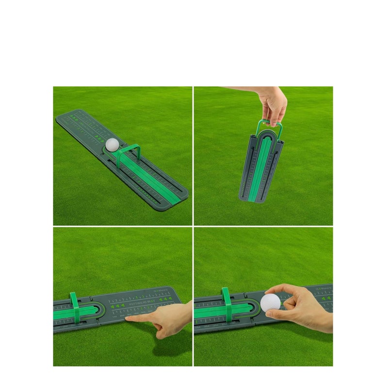 Zikra Golf Precision Distance Putting Drill - Putting Gate Practice Tool, Golf Training Putters, Putting Mirror, Putting Mat, Trainer Aid for Putting Green, Alignment Rail Precision Distance Control - Image 2