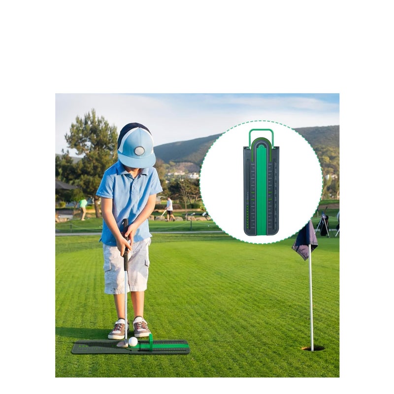 Zikra Golf Precision Distance Putting Drill - Putting Gate Practice Tool, Golf Training Putters, Putting Mirror, Putting Mat, Trainer Aid for Putting Green, Alignment Rail Precision Distance Control - Image 3
