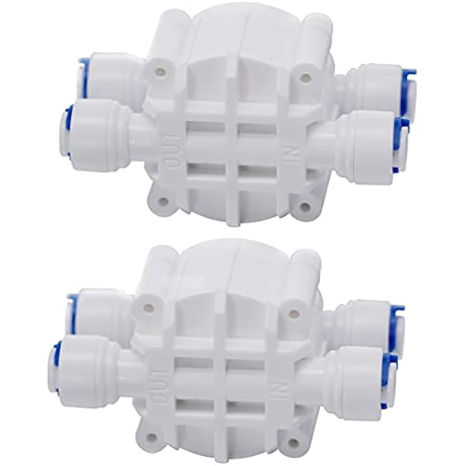 DIGITEN 14 Automatic ShutOff Valve With QuickConnect Fittings For Ro Reverse OsmosisPack Of 2 - Image 1