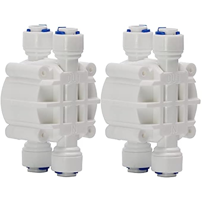 DIGITEN 14 Automatic ShutOff Valve With QuickConnect Fittings For Ro Reverse OsmosisPack Of 2 - Image 2