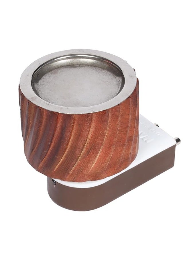 Eabir Camphor Burner For Home | Kapoor Dani For Puja I Camphor Burner | Camphor Diffuser For Home Fragrance (Model 7) Wood, Brown - Image 3