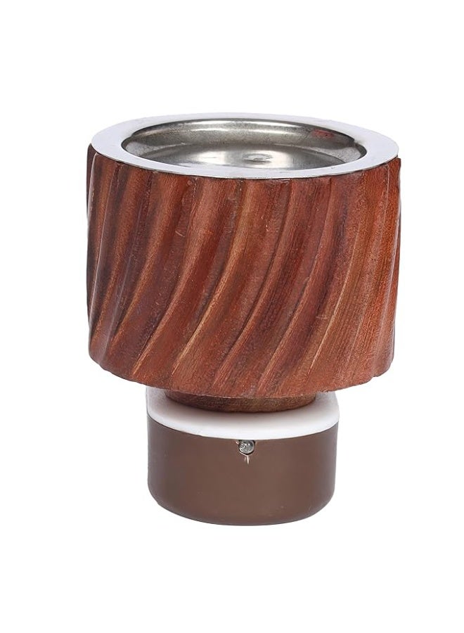 Eabir Camphor Burner For Home | Kapoor Dani For Puja I Camphor Burner | Camphor Diffuser For Home Fragrance (Model 7) Wood, Brown - Image 4