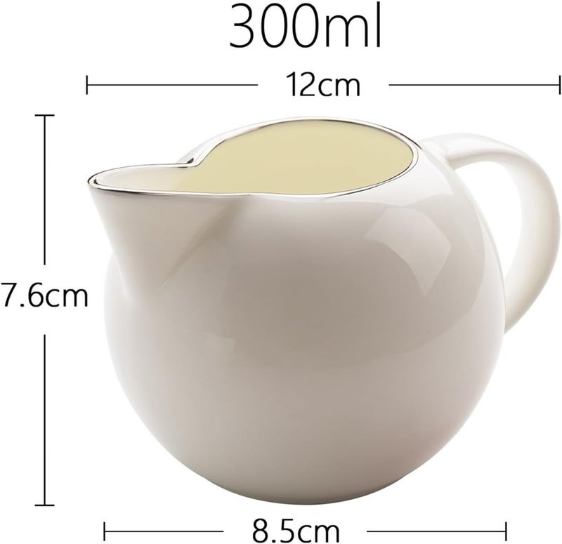 Gravy Boat Elegant White 300ml Ceramic Serving Jug Gravy Jug Perfect for Dining Table Restaurant Café Christmas Wedding Roast Dinners Sauce Jug - Image 2
