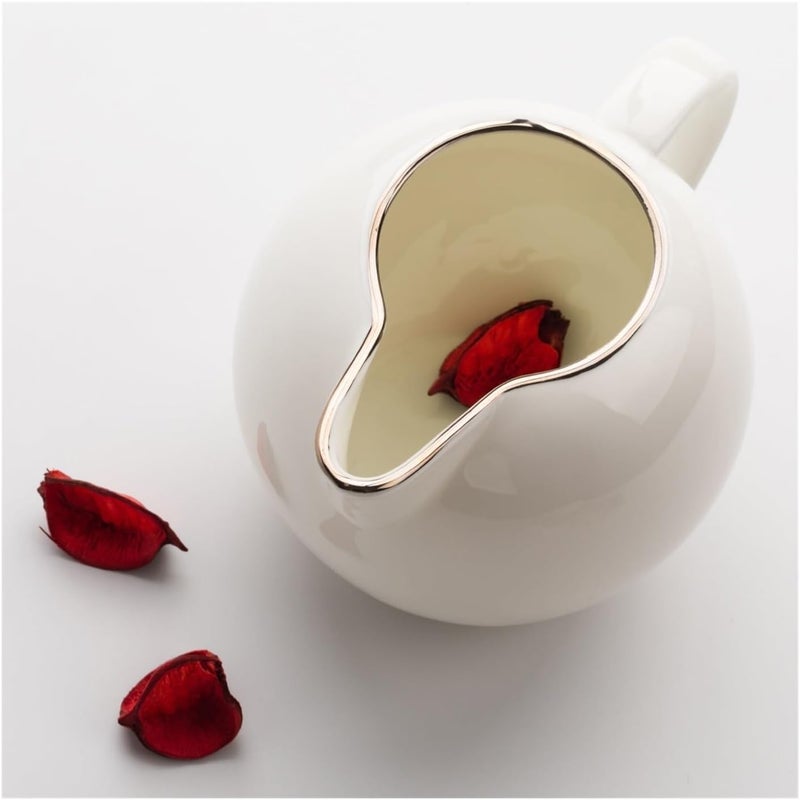 Gravy Boat Elegant White 300ml Ceramic Serving Jug Gravy Jug Perfect for Dining Table Restaurant Café Christmas Wedding Roast Dinners Sauce Jug - Image 5