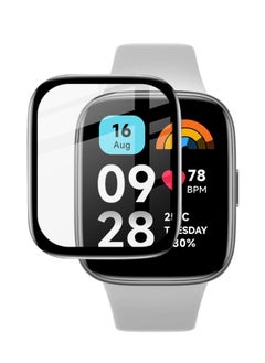 HEXABEX Screen Protector Redmi Watch 3/ Redmi Watch 3 Active/ Redmi Watch 3 Lite, Full Cover 3D Screen Protector for Redmi Watch 3/ Redmi Watch 3 Active/ Redmi Watch 3 Lite Black/Clear  - Image 1