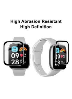 HEXABEX Screen Protector Redmi Watch 3/ Redmi Watch 3 Active/ Redmi Watch 3 Lite, Full Cover 3D Screen Protector for Redmi Watch 3/ Redmi Watch 3 Active/ Redmi Watch 3 Lite Black/Clear  - Image 2