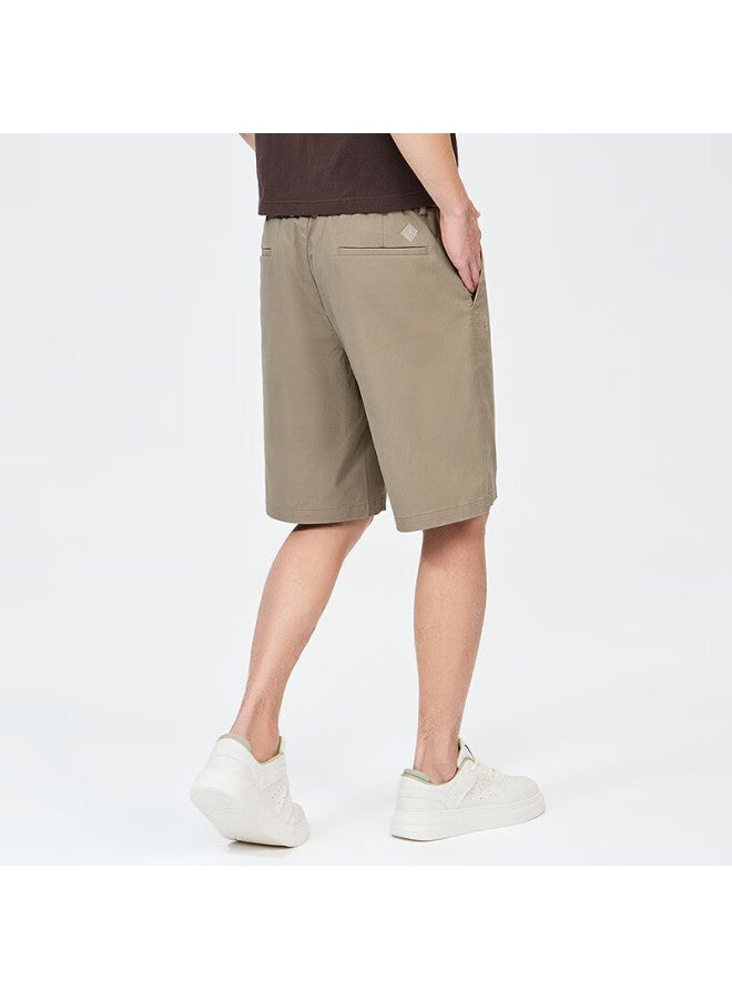 Dancing Wolves summer Commuting All-match Cotton Ammonia Printed Lining Men's Casual Shorts 701 Khaki 35 - Image 5