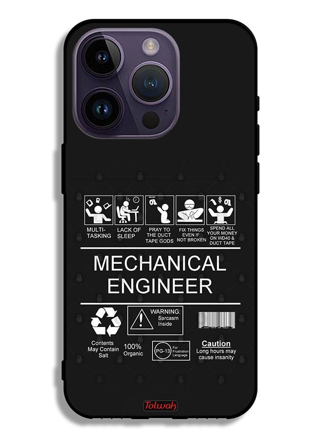 Tolwak Apple iPhone 14 Pro Protective Case Mechanical Engineer Sticker - Image 2