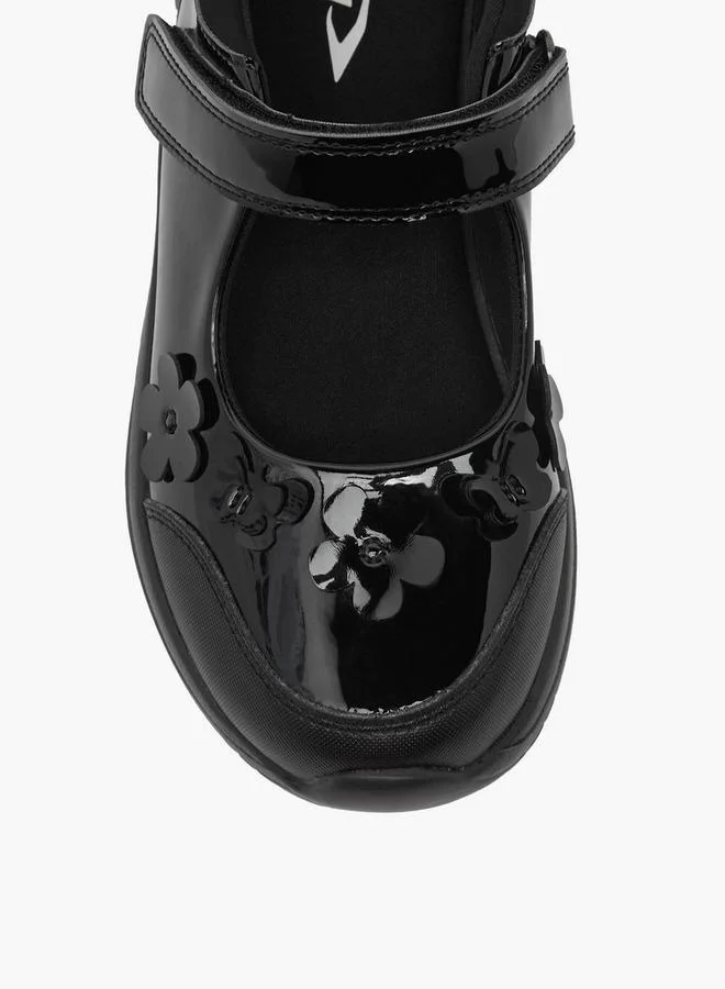 Dash BLACK Girls Hook & Loop Mary Jane School Shoes for Women | Best Price UAE