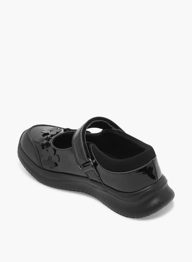 Dash BLACK Girls Hook & Loop Mary Jane School Shoes for Women | Best Price UAE