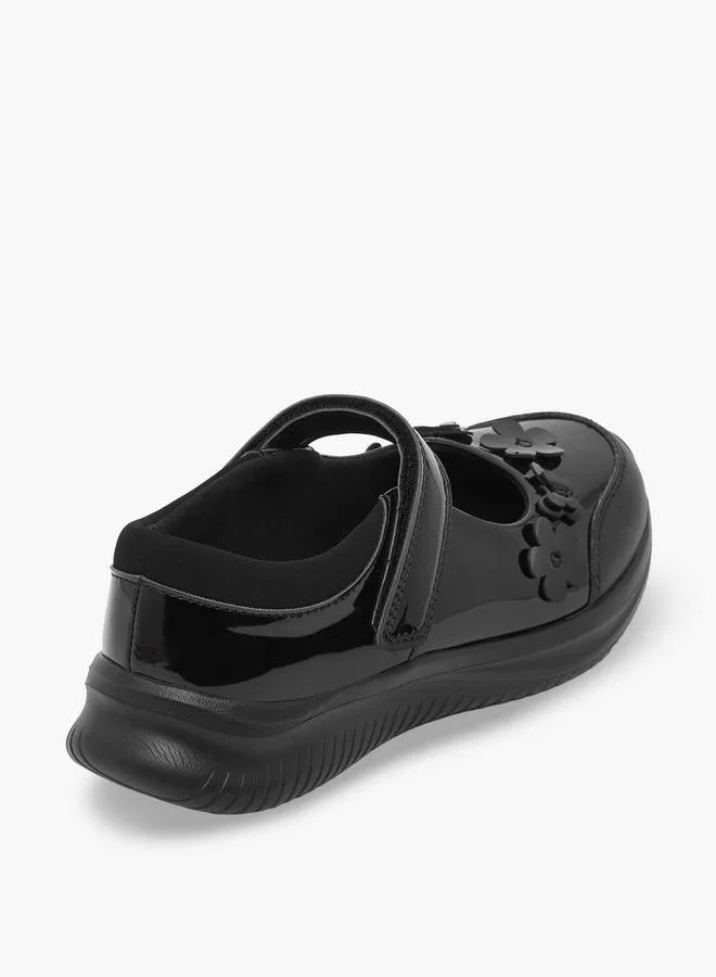 Dash BLACK Girls Hook & Loop Mary Jane School Shoes for Women | Best Price UAE