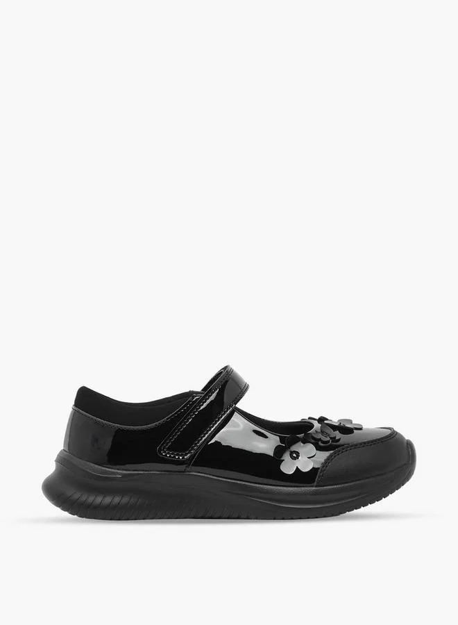 Dash BLACK Girls Hook & Loop Mary Jane School Shoes for Women | Best Price UAE