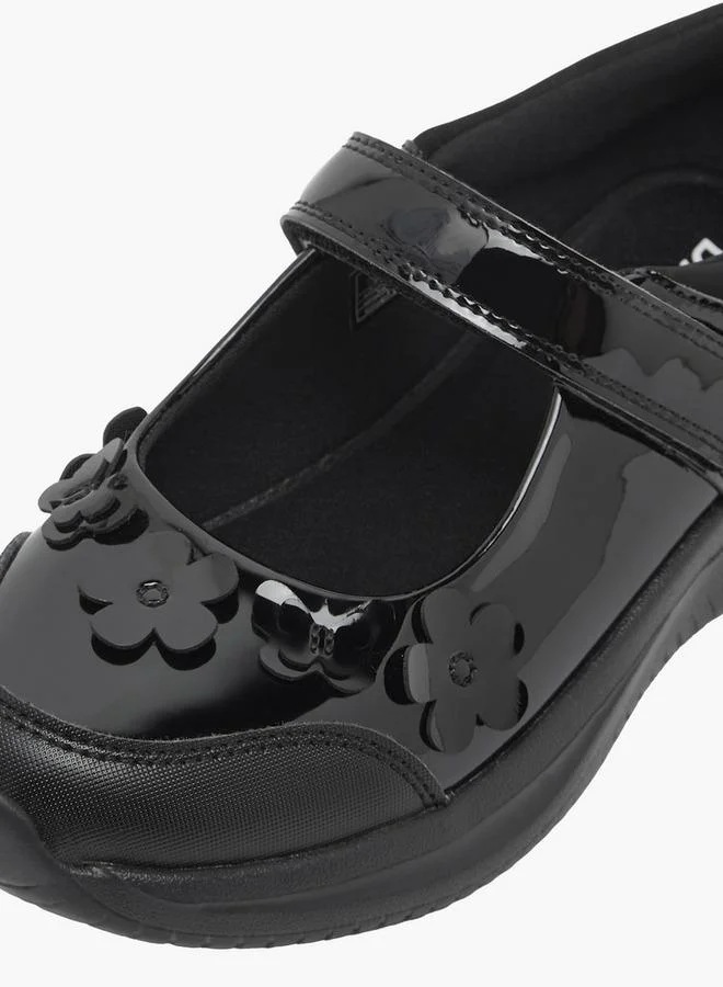 Dash BLACK Girls Hook & Loop Mary Jane School Shoes for Women | Best Price UAE