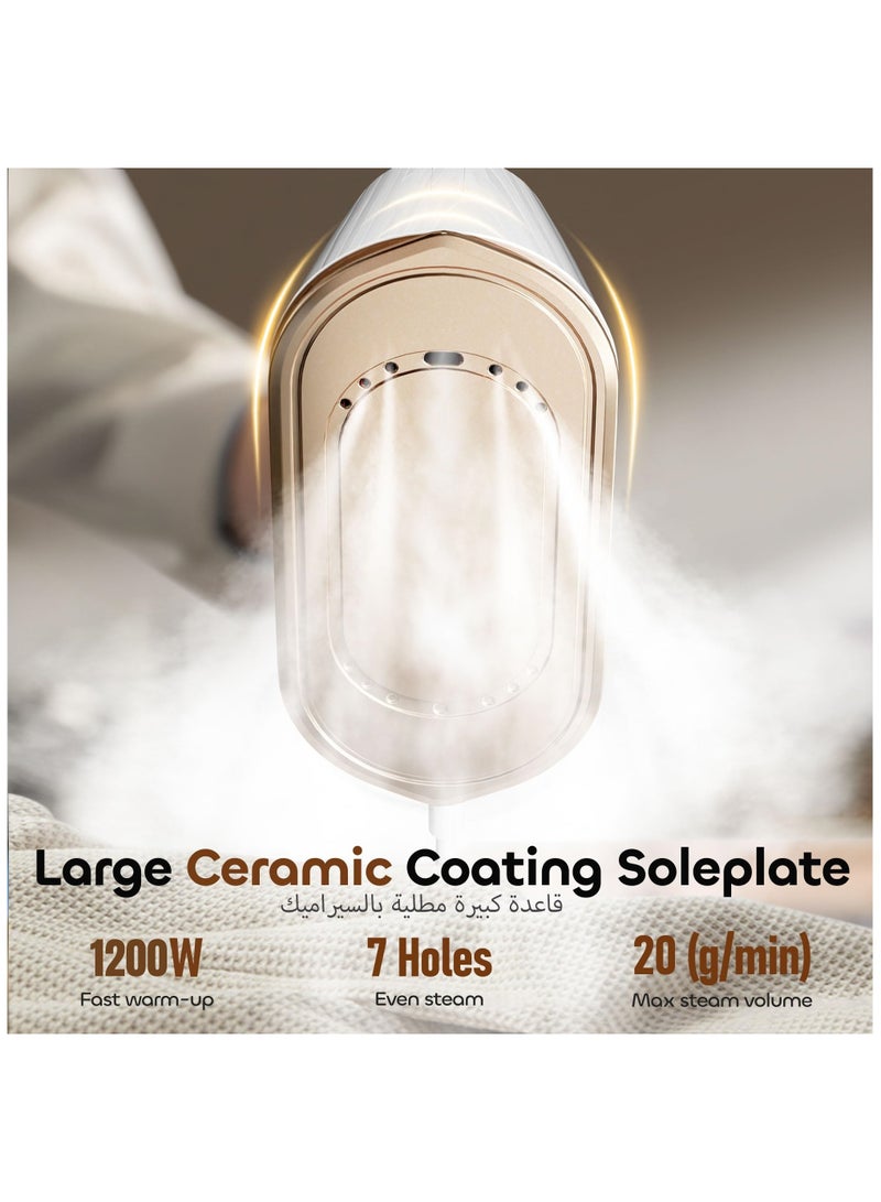 Zarra Traders Handheld Mini Garment Steamer & Iron, Portable 2 in 1 Steam Iron for Clothes, Travel & Home Use - Image 3