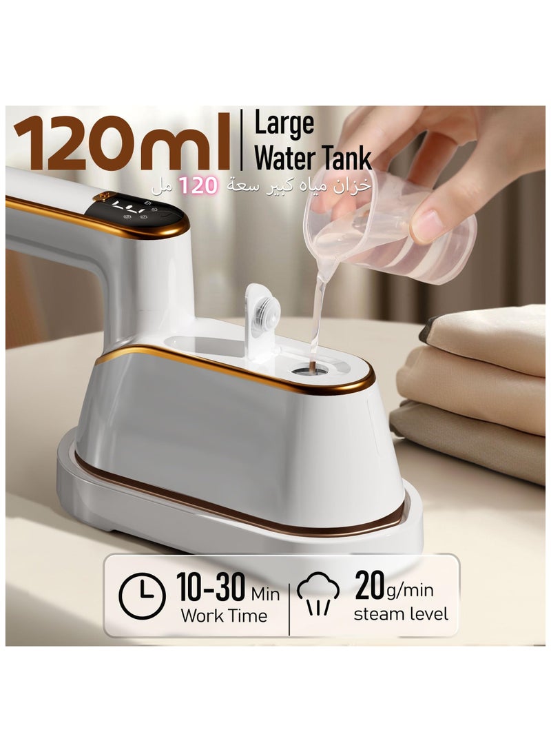 Zarra Traders Handheld Mini Garment Steamer & Iron, Portable 2 in 1 Steam Iron for Clothes, Travel & Home Use - Image 4