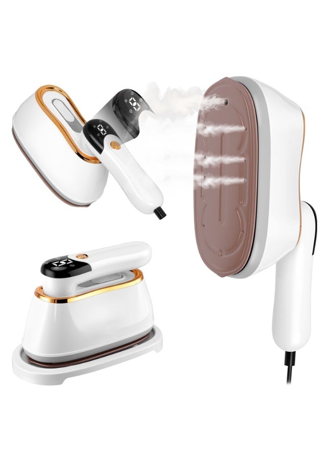 Zarra Traders Handheld Mini Garment Steamer & Iron, Portable 2 in 1 Steam Iron for Clothes, Travel & Home Use - Image 1