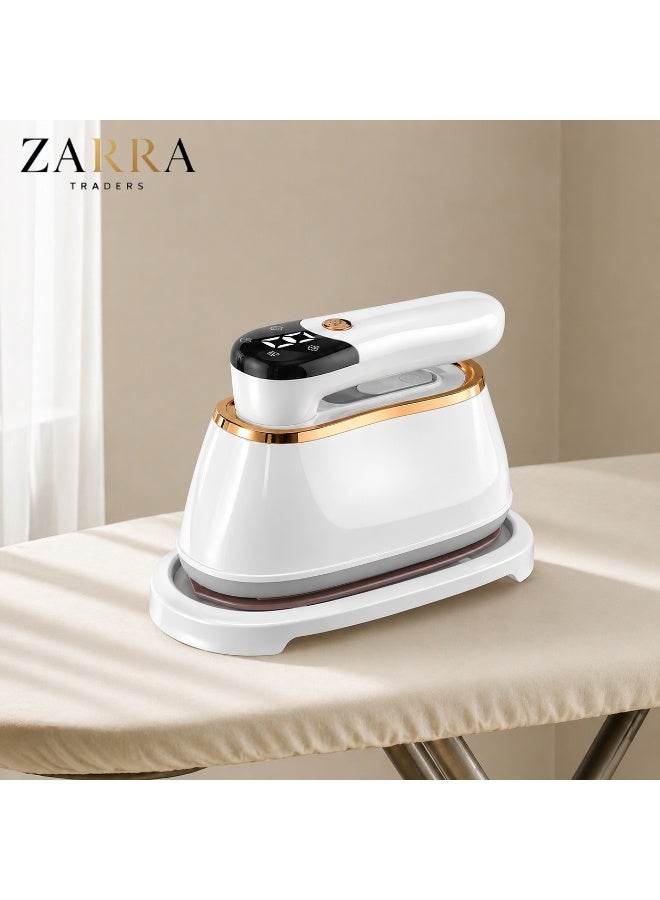 Zarra Traders Handheld Mini Garment Steamer & Iron, Portable 2 in 1 Steam Iron for Clothes, Travel & Home Use - Image 1
