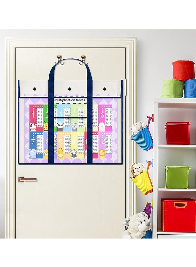 Ant Large Poster Storage Bag (31.5"×25.5"), Bulletin Board Holder with Pocket, Transparent Art Portfolio Organizer Storage Chart Container for Teacher Classroom Paper School  - Image 5