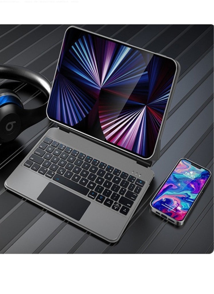 Captaintech Magic Keyboard Case for iPad Pro 12.9 (3rd/4th/5th/6th Gen) – Magnetic Backlit Keyboard with Trackpad & Smart Cover  - Image 1