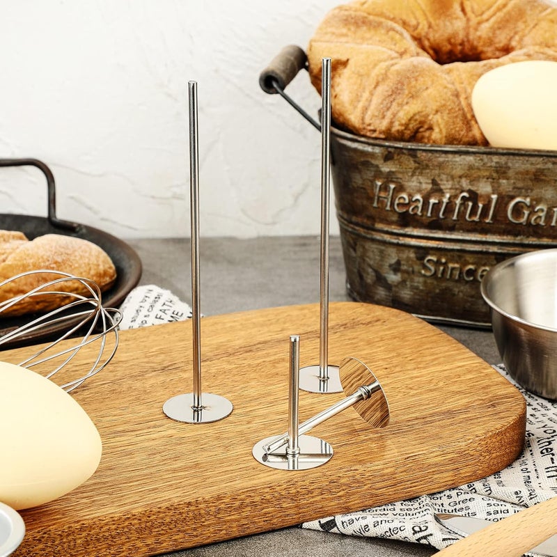 Nosiny 4 Pieces Stainless Steel Cake Heating Core 6 and 2 Inch Silver Heating Rod Cake Baking Supplies for Birthday Party Wedding Decorating Baking Tools Accessories Kitchen Utensils - Image 3