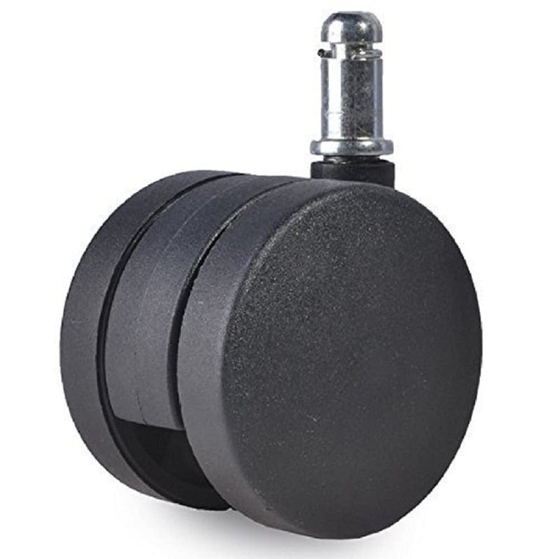 PACIFIC MOVERS Black Twin Caster Pin Twin Caster Office Chairs Wheels 60mm Set of 5 - Image 4