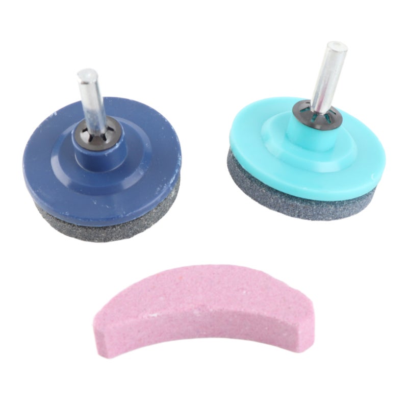 3Pcs/Set Universal Lawn Mower Trimmer Blade Sharpener Grinding Sharpening Stone Tool Garden Accessory - Image 5