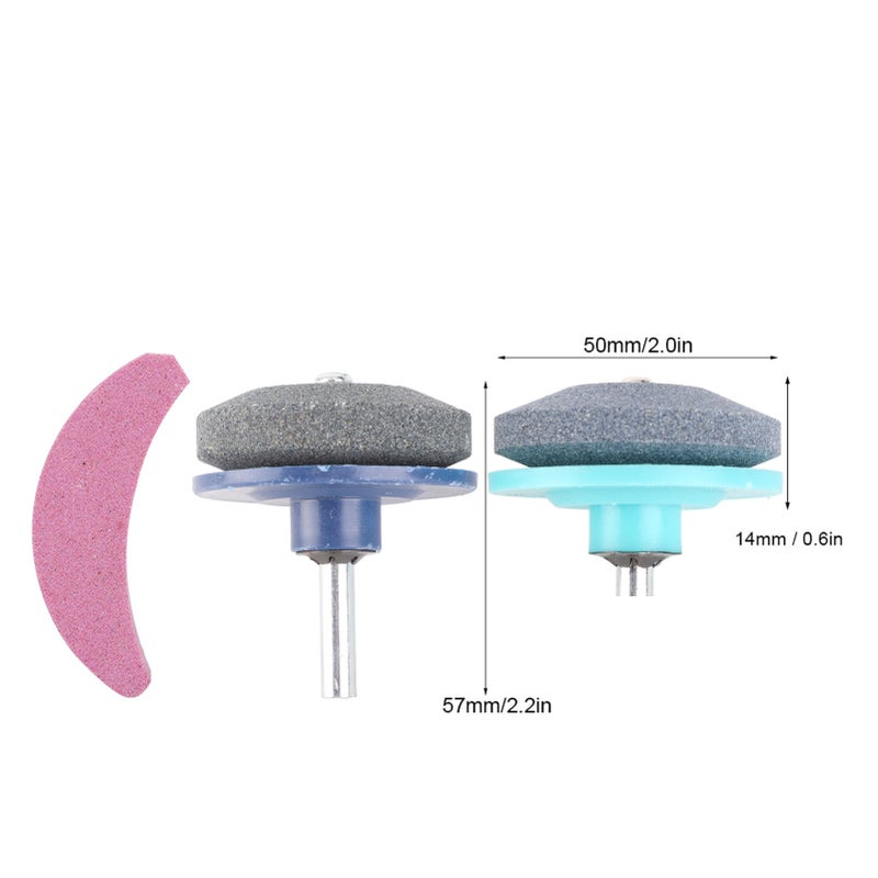 3Pcs/Set Universal Lawn Mower Trimmer Blade Sharpener Grinding Sharpening Stone Tool Garden Accessory - Image 4