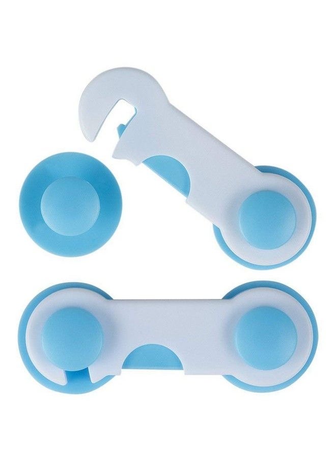 The Little Lookers Multipurpose Non Toxic Bpa Free Safety Lock For Doors Cabinet Fridge Drawer ; Safety Accessories For Baby;Kids;Infant;Toddler (Blue Pack Of 6)  - Image 5