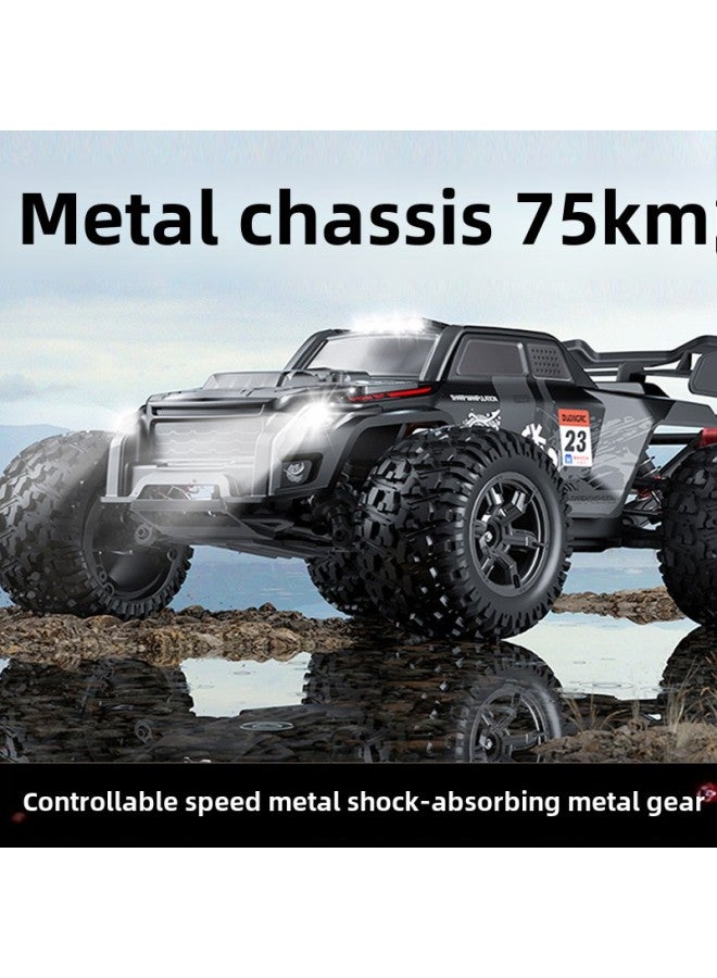 Professional Rc Remote Control Car Drift Car Metal Car Toy Adult High-speed Big Foot Climbing Car Four-wheel Drive Racing Car-Color:Black 【brushless/speed 75】 Metal Bottom/metal Drive/metal Hydraulic Shock Absorber-Proportion:1:16 - Image 4