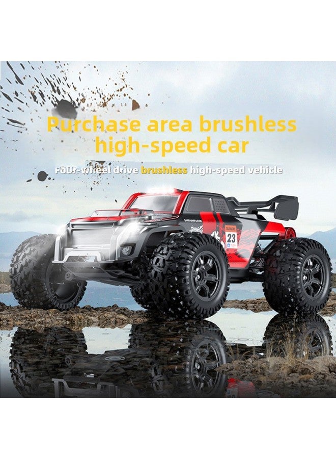 Professional Rc Remote Control Car Drift Car Metal Car Toy Adult High-speed Big Foot Climbing Car Four-wheel Drive Racing Car-Color:Black 【brushless/speed 75】 Metal Bottom/metal Drive/metal Hydraulic Shock Absorber-Proportion:1:16 - Image 5