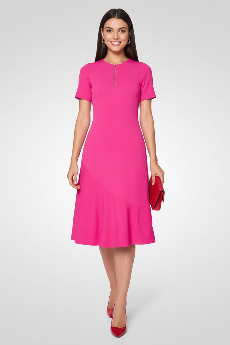 STELLA MCCARTNEY Womens Knit Fit  Flare Dress, Pink - Image 1