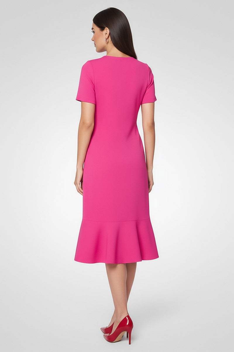 STELLA MCCARTNEY Womens Knit Fit  Flare Dress, Pink - Image 4