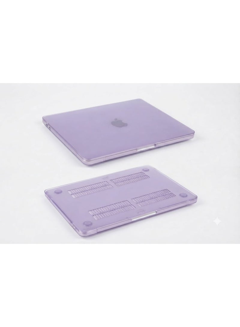 EYEZOOP MacBook Air 13.6-inch Transparent Hard Shell Case Compatible with MacBook Air 13.6-inch Slim Snap-On Protective Laptop Cover with Anti-Scratch Protection & Ventilation - Image 1