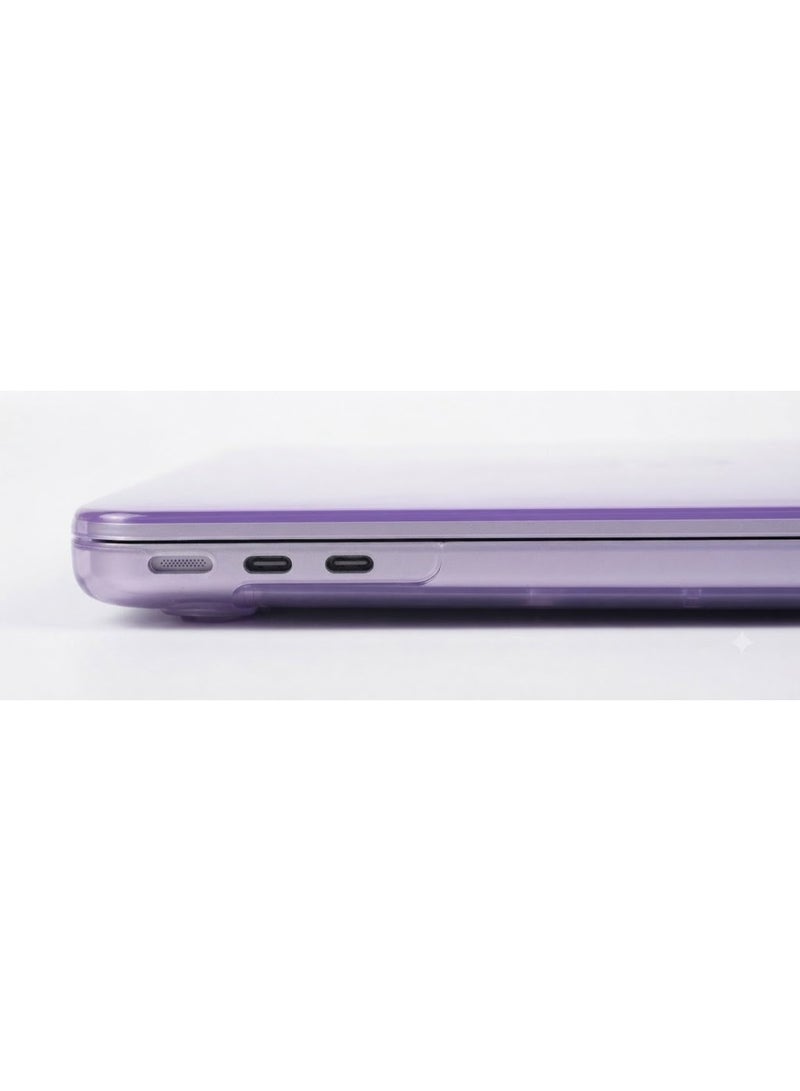 EYEZOOP MacBook Air 13.6-inch Transparent Hard Shell Case Compatible with MacBook Air 13.6-inch Slim Snap-On Protective Laptop Cover with Anti-Scratch Protection & Ventilation - Image 5