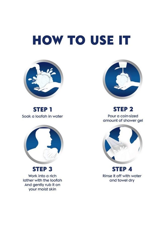 نيفيا جل استحمام بيور إمباكت للرجال 250 مل مع ليفة مجانية - Image 2