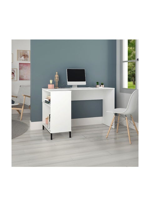 Bianca Theo L-Shape Study Desk 69.5 x 79.5 x 135 cm