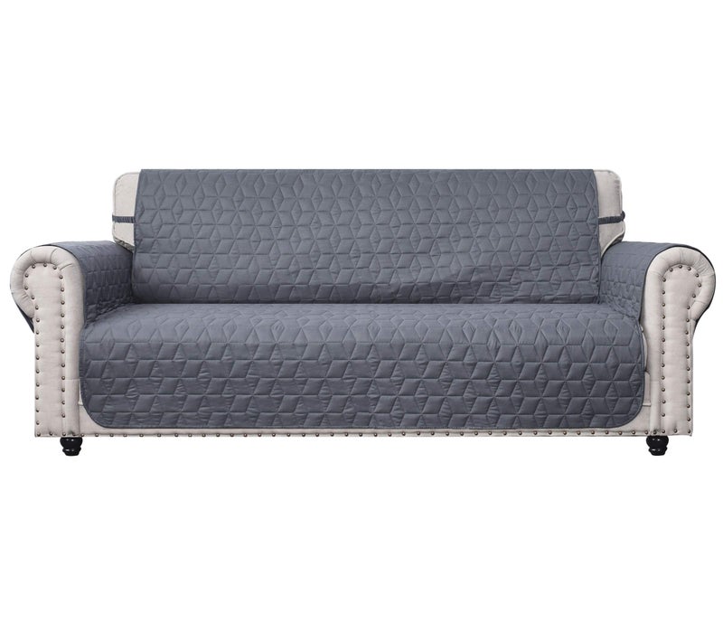 Ameritex Couch Sofa Slipcover 100 Waterproof Nonslip Quilted Furniture Protector Slipcover for Dogs Children Pets Sofa Slipcover Machine Washable Light Grey 78