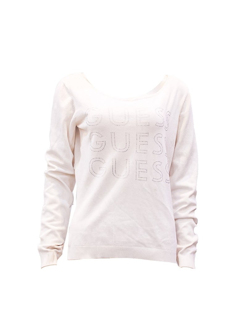 GUESS Guess Women Long Sleeve White Winter Top  - Image 2