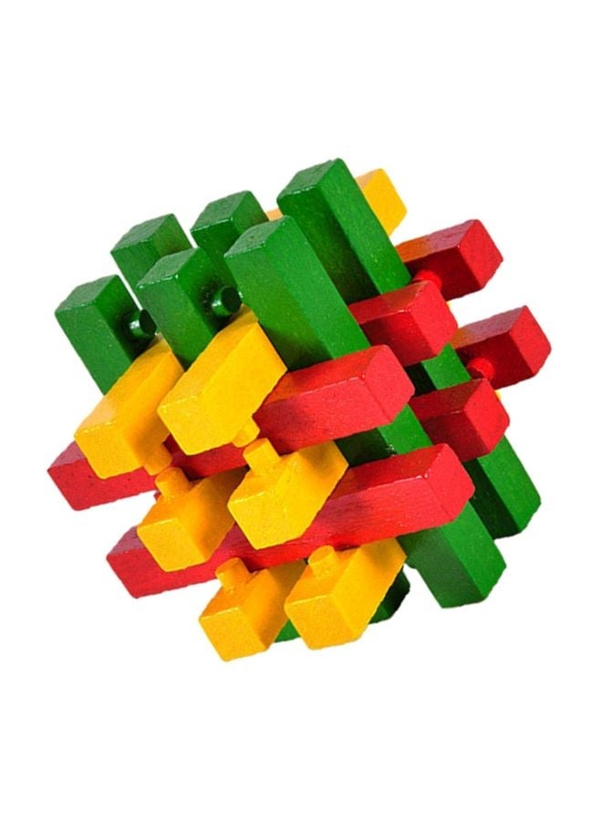 NIBEMINENT Wooden Brain Teaser Toy ABC045 8x8x8cm - Image 2